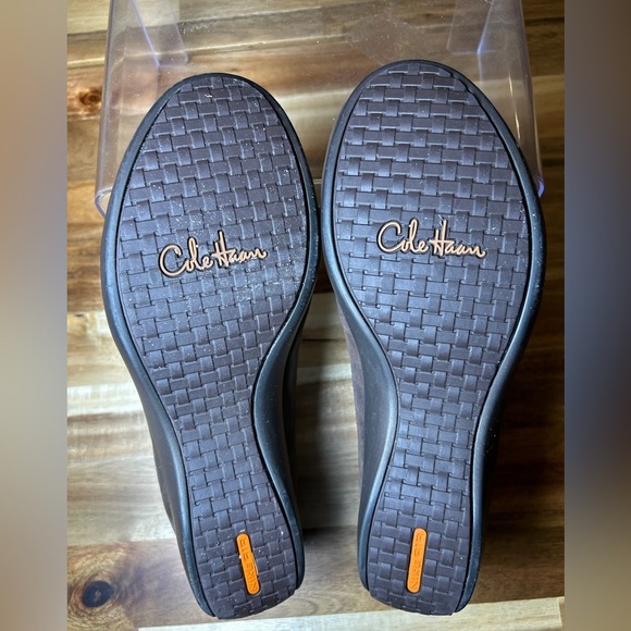 Cole Haan Air Luna Waterproof Shoes Women 6.5 Patent Leather Slip On Clog Brown - Picture 7 of 8